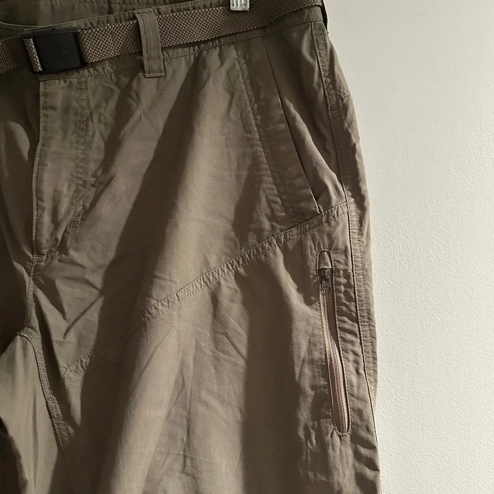 The North Face Mens Convertible Zip Off Pants‎ Khaki Size 36
